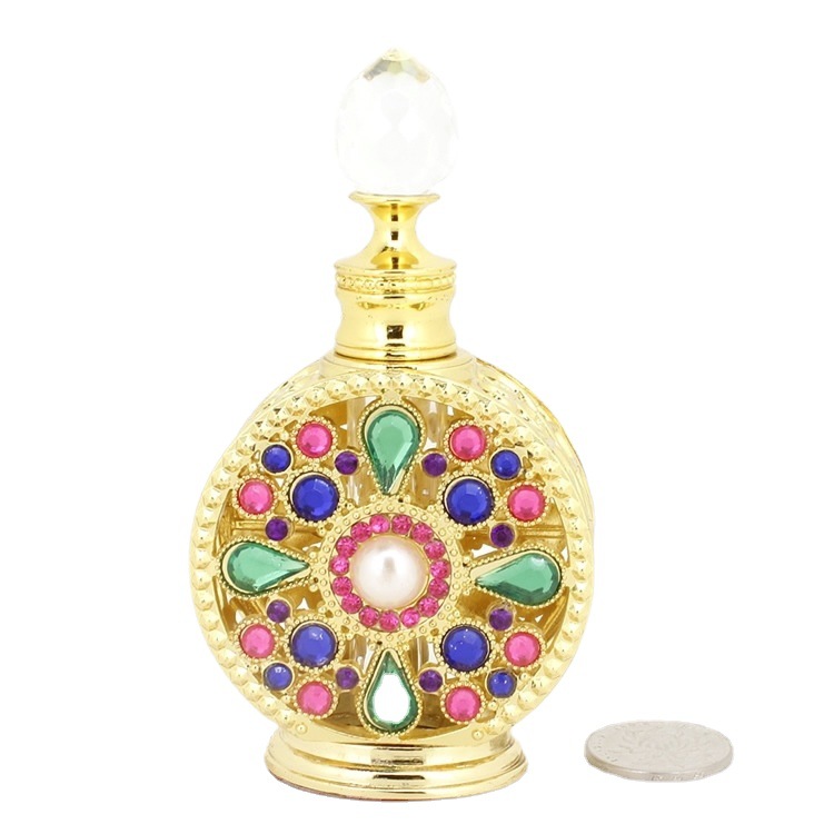 En stock árabe botella de perfume de estilo de Dubai botella vacía botella de perfume botella de aceite esencial botella de aromaterapia proveedor transfronterizo