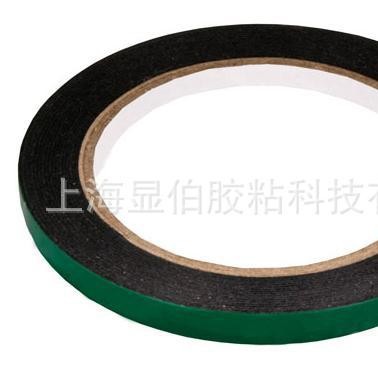 绿膜黑带高品质泡棉胶带 绿色离型膜PE泡棉胶带 PE泡棉胶带背胶