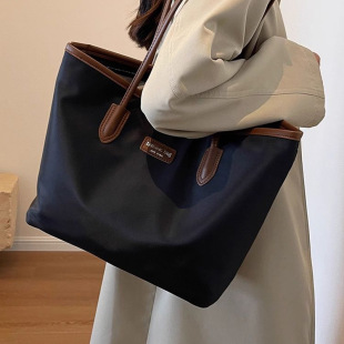 Bags Women's Large Capacity Tote Bag New Commuting Fashion Large Bag Hand-Held Shoulder Bag Oxford Cloth Women's Bag