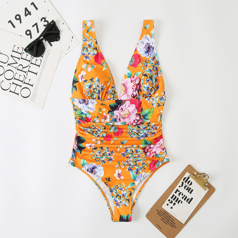 ladies One Piece Printed Swimsuit Sexy Swimsuitpicture4