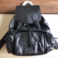 Genuine Leather Backpack, Spacious Design, Black Color, Compact Size, Stylish and Durable