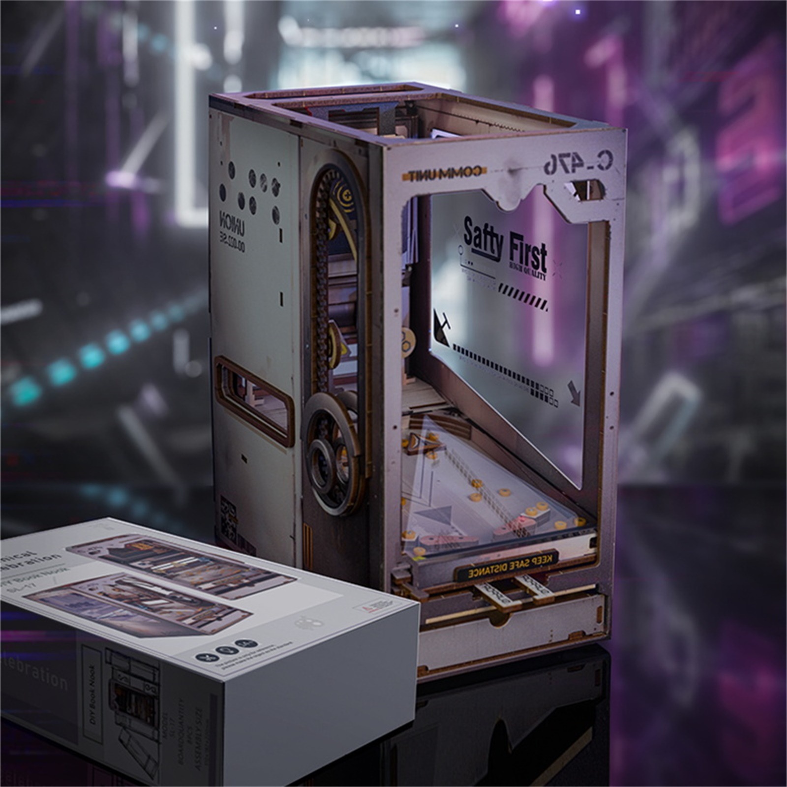 Fun Yiya Intelligent3 DStereo Assembling DIYBook Stand Mechanical Celebration Girlfriend Boyfriend Birthday Gift