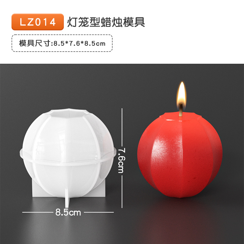 36 epoxi vela molde cristal racimo bola arco Polka Dot cubo vela almacenamiento hecho a mano resina silicona molde