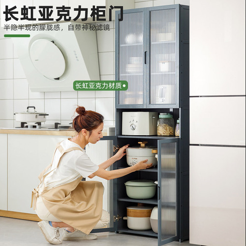 Dining cabinet storage wine cabinet storage tea side cabinet living room modern simple wall-mounted home kitchen cabinet cupboard