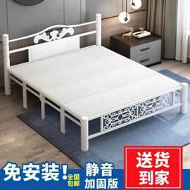 折叠床双人1米8宽午休折叠床钢架高级午休折叠床椅可拆收的单人床