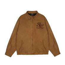 外套男青少年春秋百搭宽松上衣2024新款男生棒球服麂皮绒痞帅夹克