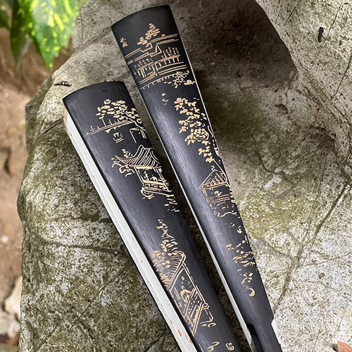 Rice paper folding fan blank folding fan blank fan 10 inch men's fan calligraphy painting white fan cooked Xuan fan