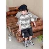 Летняя футболка с коротким рукавом, детская одежда, оптовые продажи