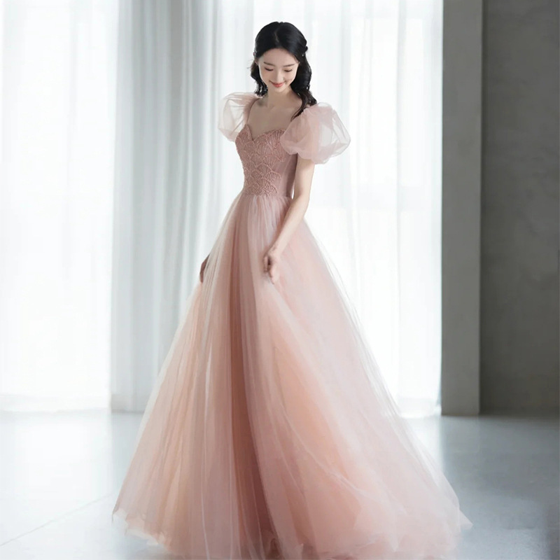 Vestido de Novia Runaway Princess Toast 2026, Nuevo Estilo Elegante, Color Rosa, Vestido de Verano para Anfitriona, Vestido de Gala para Mujer, Boda