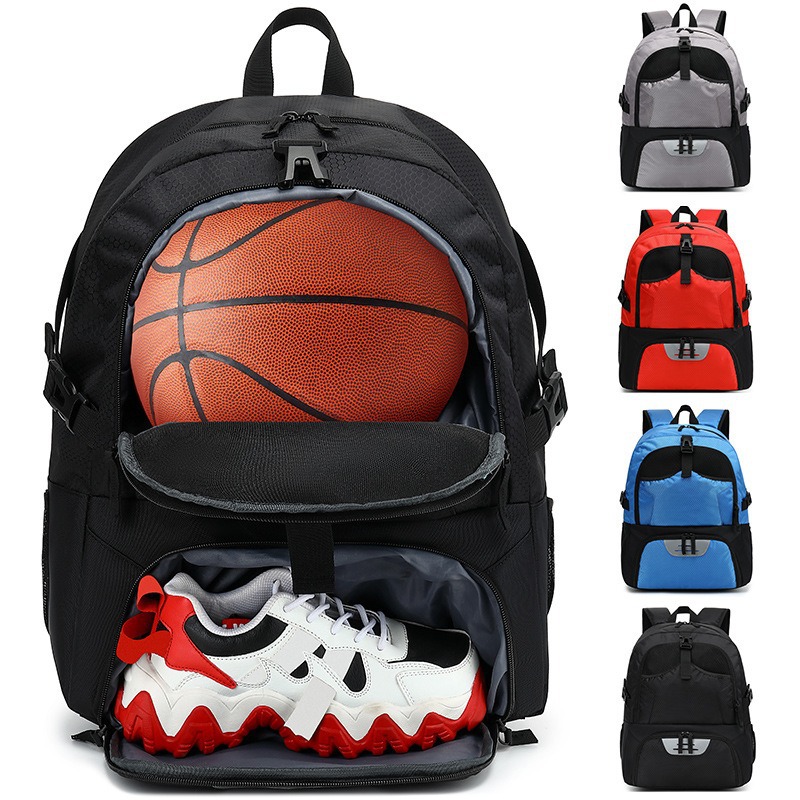 定制跨境防水篮球训练背包学生足球双肩包独立鞋位背包户外休闲包