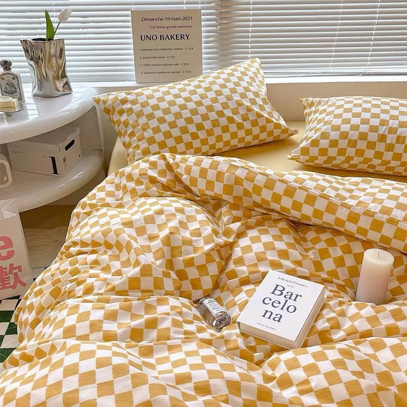 Bed Linen Set, Student/internet-celebrity Style, 3–4 Piece, Multiple Patterns, 1.2–2.4 m