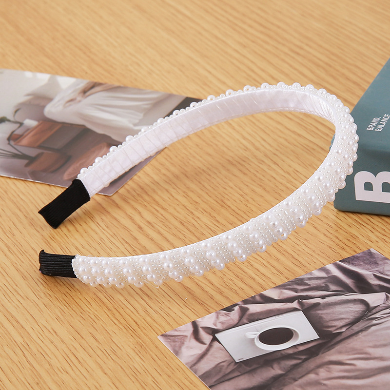 Fábrica de perlas transfronterizas venta directa al por mayor Europeos y Estados Unidos tocadillos retró tocadillos de cabello lujoso ligero tocadillos de cabello banda de baile