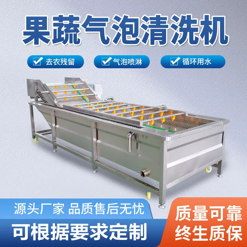 蔬菜清洗机辣椒小米辣气泡山野菜生姜清洗设备食品加工果蔬水果
