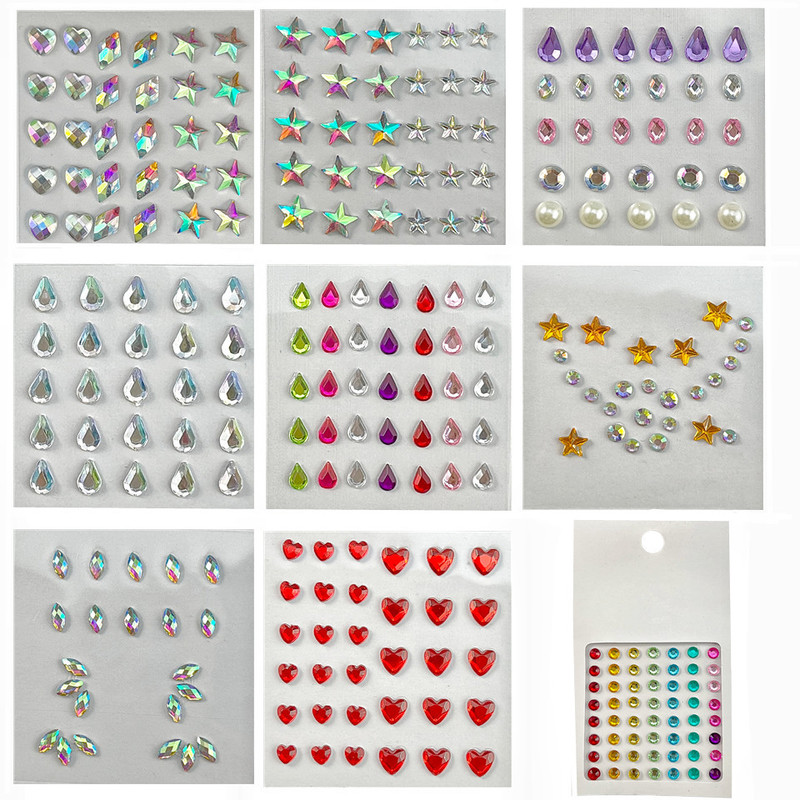 Cross-border Eye Makeup Electric Syllable Face Paste Eyebrow Paste Face Paste Diamond Nail Art Pearl Paste Masquerade Face Decoration Diamond Cross-border Eye Makeup Electric Syllable Face Paste Eyebrow Paste Face Paste Diamond Nail Art Pearl Paste Masquerade Face Decoration Diamond