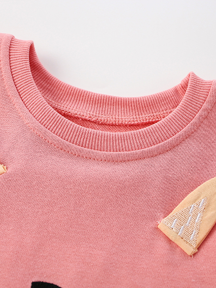Malwee set de niñas otoño y invierno nuevo estilo europeo y americano para niños de mediana edad ocio cuello redondo de la chica de aire exterior ocio dos piezas set