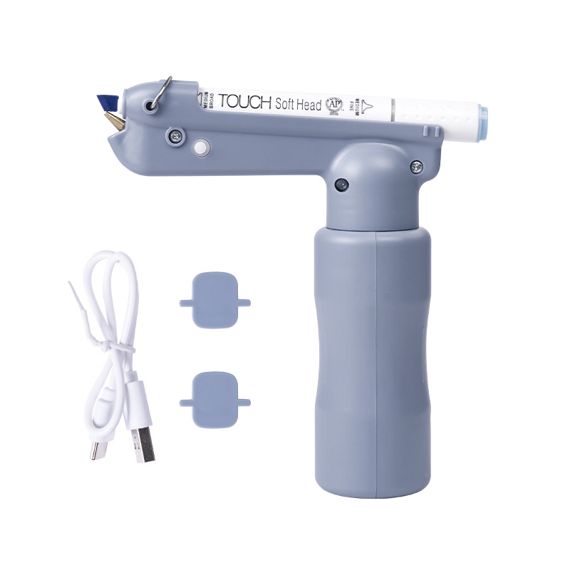 Xiupu marcador pistola modelo hecho a mano para colorear herramienta de pintura en aerosol traje de pintura para colorear herramienta de carga