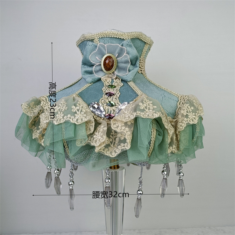 Xianfan accesorios de la lámpara de pie lámpara de mesa de encaje cubierta de la cáscara pantalla antiguo estilo retro princesa Europea estilo pastoral image 11