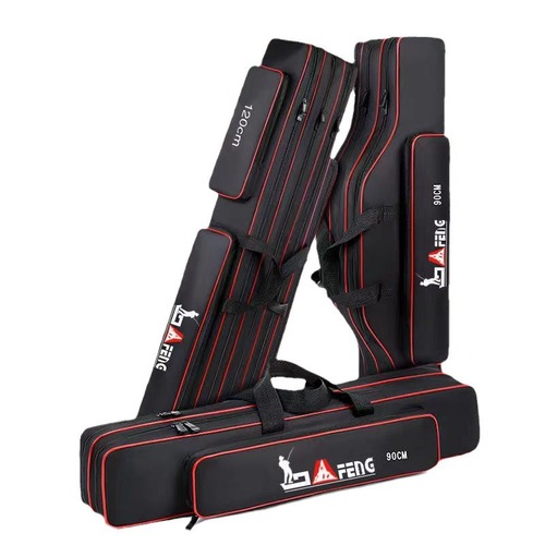 1.2m fishing rod bag, hard shell fishing bag, big belly bag, lure bag, rod bag, waterproof fishing gear bag, three-layer sea rod bag