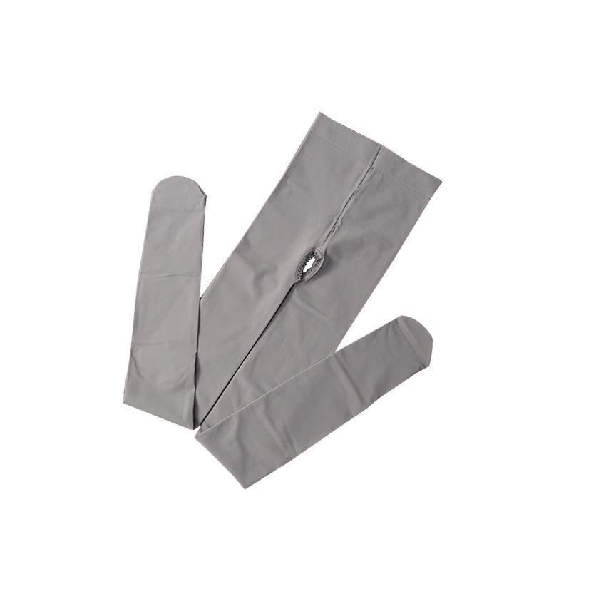 Primavera y otoño gruesas calcetines de entrepierna abiertas, mujeres sin desprenderse, calcetines sexuales gruesas, anti-gancho, calcetines negras