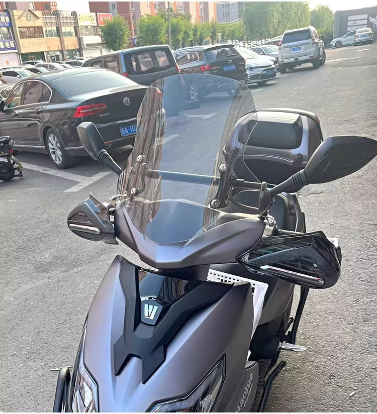 Suitable for Haojue Afr125 Windshield Scooter Front Windshield High-Definition Transparent Suzuki Uy125 Front Windshield