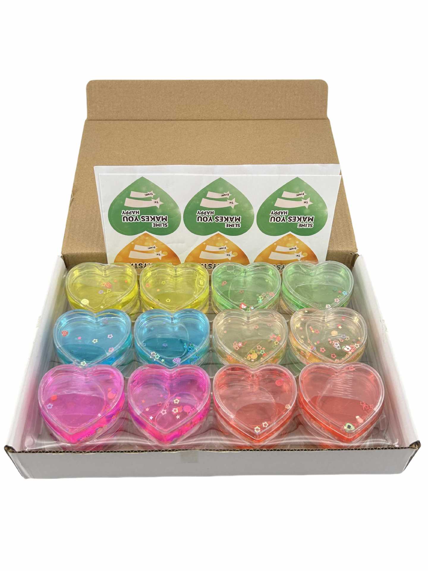 24 piezas de pegamento espumoso de cristal, pegamento M seguro, no tóxico, no pegajoso, juguete educativo, arcilla DIY.