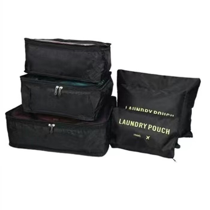 Bolsa de almacenamiento de viaje grande directa de fábrica bolsa de almacenamiento de seis piezas bolsa de almacenamiento de ropa coreana multifuncional conjunto de seis piezas