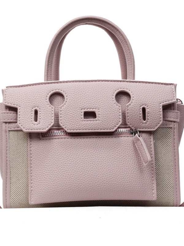 Transfronterizo nuevo estilo de tendencia europea y americana retro empalme bolso de gran capacidad de alto impacto de color de viaje mochila de hombro