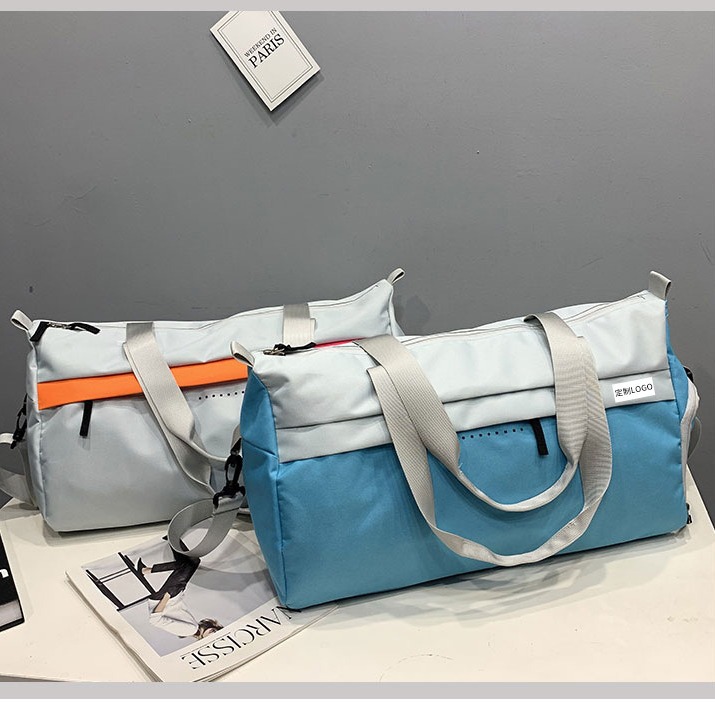 Cross-Border Travel Bag Women's Large-Capacity Sports Fitness Graffiti Print Swimming Business Trip Casual Bag Luggage Bag Portable