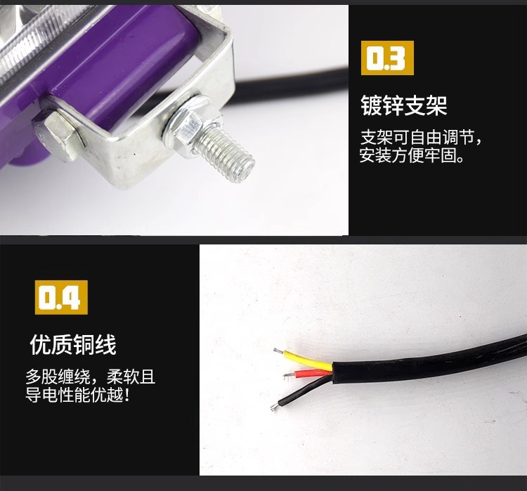 Truck LED Spotlight 24V Car Super Bright Reverse Light