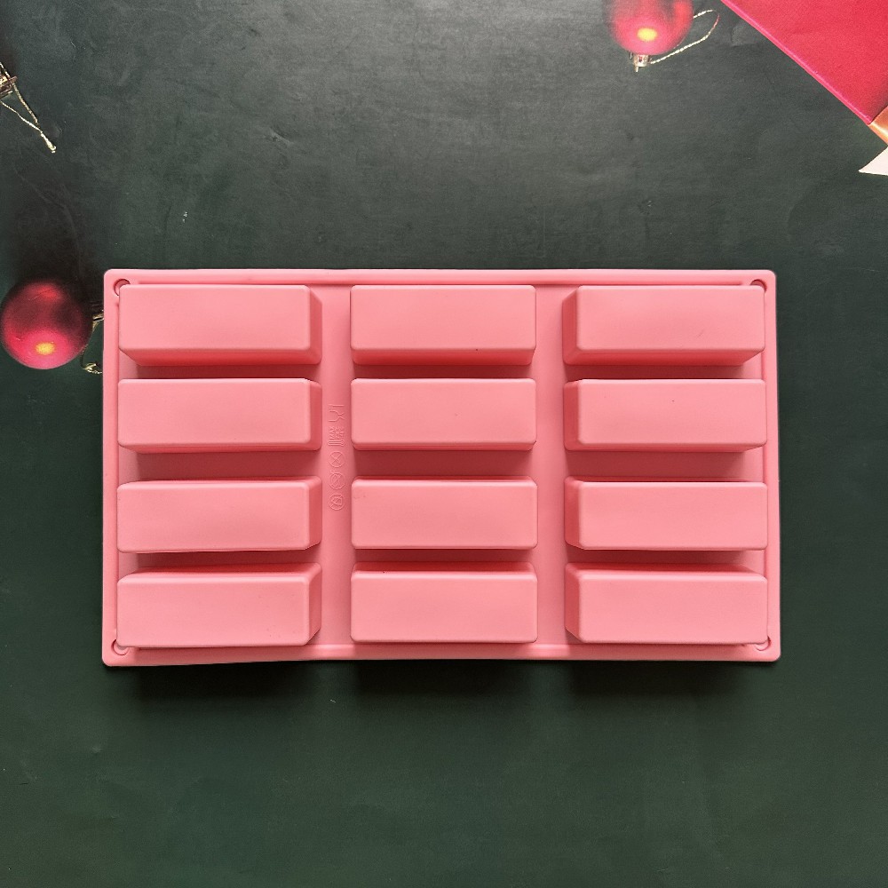 12 líneas 133 molde de silicona pastel helado pudín molde de postre jabón utensilios