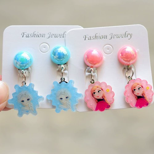 Новый детский зажим для ушей без отверстий для ушей Девочки милые Мультяшные облака серьги карамельного цвета девушки украшения для ушей оптом