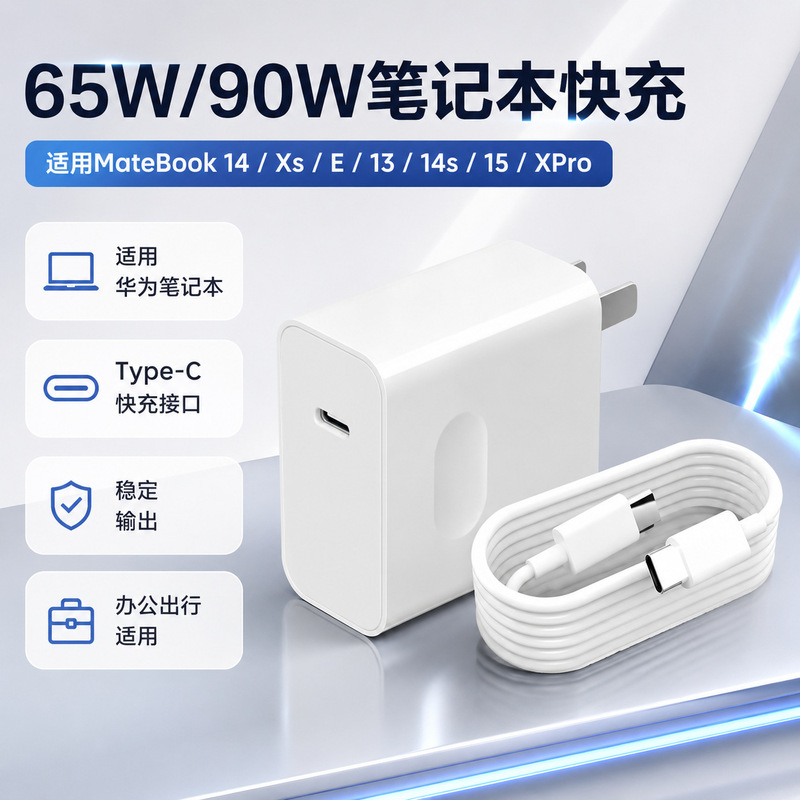 65W charger suitable for MateBookD14 Huawei/Honor/Apple/Xiaomi/Lenovo laptop chargers