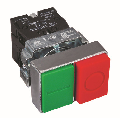 一佳  按钮开关 XB2-11B 一开一闭不带灯双位自复按钮
