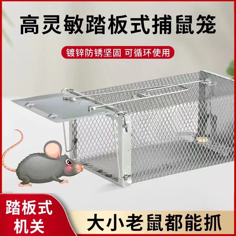 Wholesale Mouse Cage Mouse Trap Grinder Iron Mesh Fully Automatic Super Strong Catching and Catching Mouse Household One Piece Drop Shipping