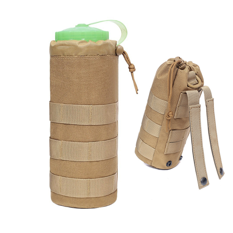 1000D Tactical Water Bottle Bag, Outdoor Hiking Water Bottle Storage Bag, Molle Portable Water Bottle Waist Bag