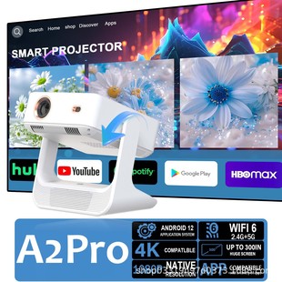 Manufacturer Cross-Border 2025 New Dual-Screen Touch Projector Foreign Trade Wholesale Small Home High-Definition Portable Projector
