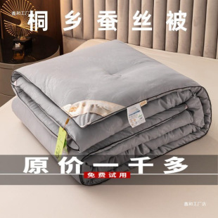 Silk quilt mulberry silk single spring and autumn quilt double air conditioning quilt thickened warm winter quilt quilt core