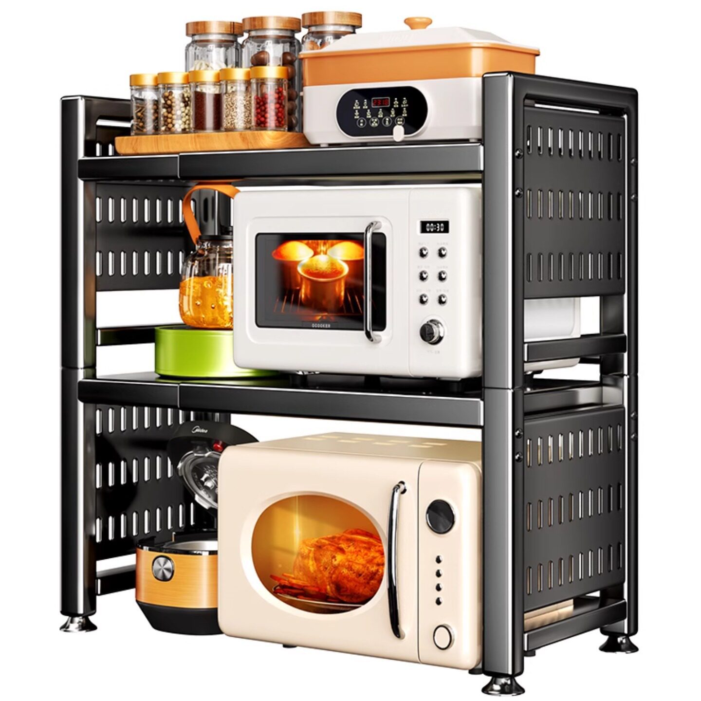 Estante Organizador para Microondas de 1 Nivel para Cocina