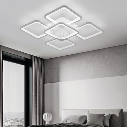 Acrylic LED Ceiling Lamp for Bedroom, Smart Square Living Room Lamp, Modern Minimalist Study Room and Restaurant Lamp, Cross-Border Lighting