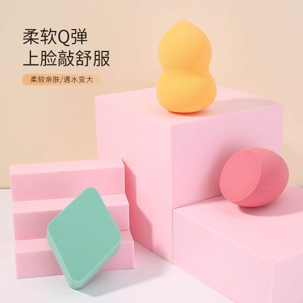 Lmltoip relleno combinación belleza huevo 3 Pack hidrofílico poliuretano maquillaje polvo húmedo y seco soplo TOP-125
