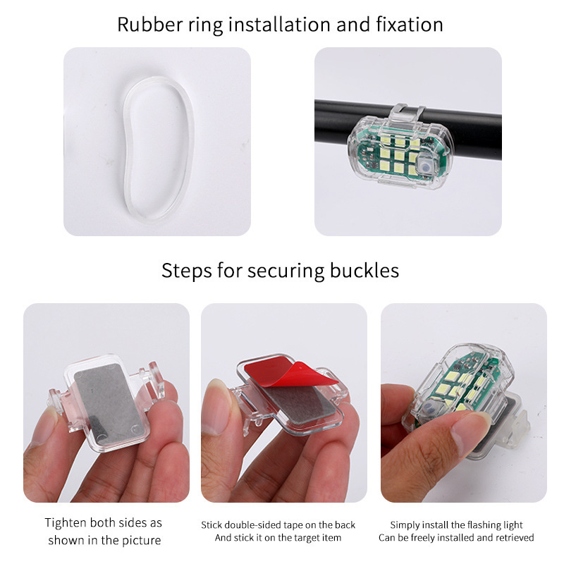 Nuevo LED multifuncional con fichaje lámpara de carga clip de ropa correr lámpara de silicona pescar luz de cabeza fuerte image 4