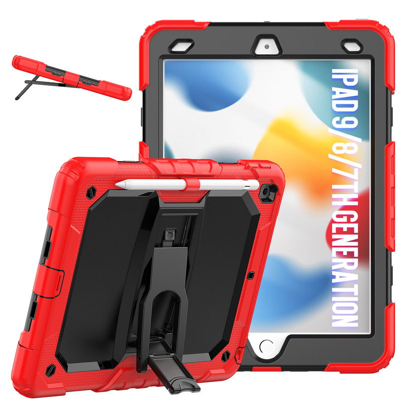 Suitable for iPad2023 flat protective case mini6 bracket anti-fall 10.2 shoulder strap Pro11 three-proof flat case