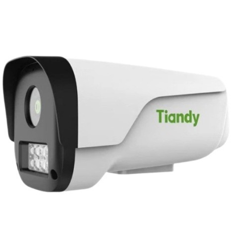 Tiandy Tiandiweiye 3 millones de POE doble luz visión nocturna a color fijo enfoque al aire libre cámara de seguridad de monitoreo impermeable
