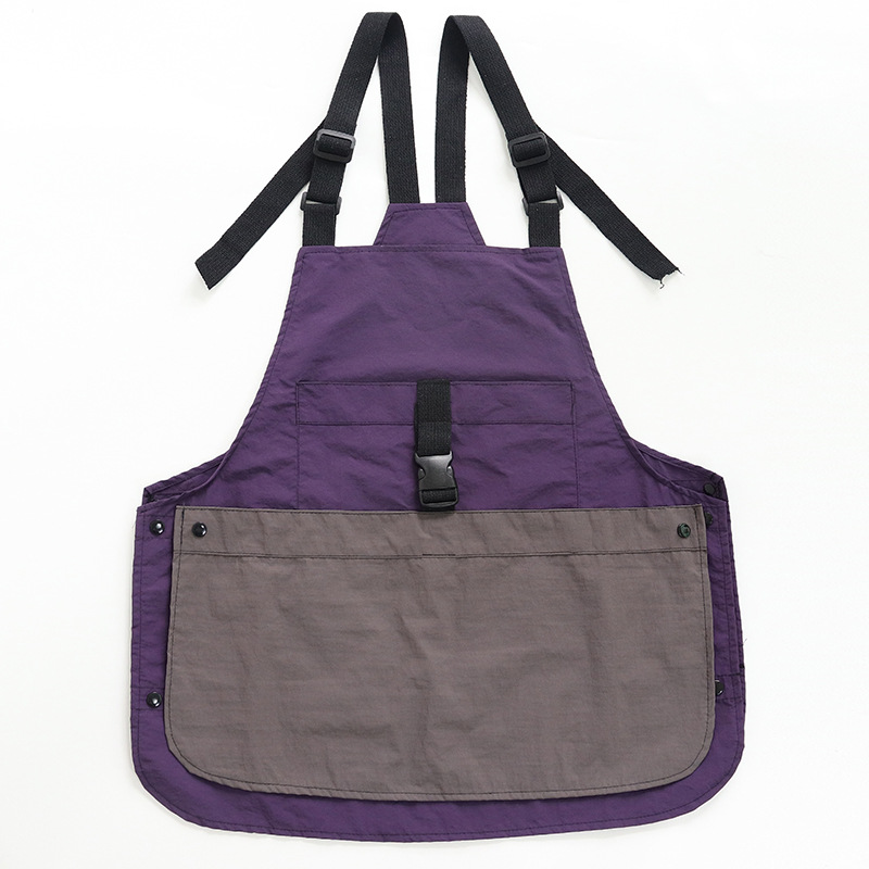 Nuevo delantal a prueba de agua de secado rápido transfronterizo, ropa de trabajo de café, chaleco, logotipo personalizado delantal doméstico