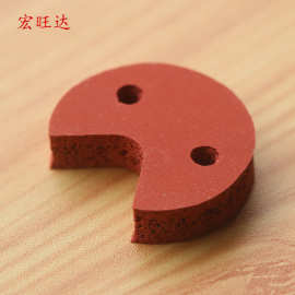 耐高温发泡硅胶垫 红色发泡密封板 抗老化高温绝缘硅胶发泡