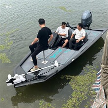 铝合金豪华路亚艇冲锋舟钓鱼快艇观光巡逻公务艇双体浮筒撒网船