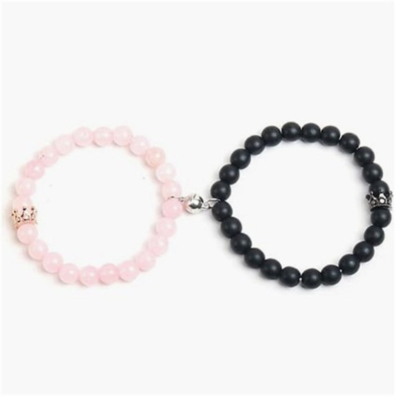 Simple Style Solid Color Natural Stone Beaded Bracelets display picture 2