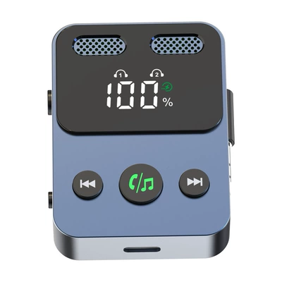 BR17 Bluetooth receiver transmitter with subwoofer one-to-two integrated storage cable audio two-in-one adapter (Bluetooth Hands-free dəstləri)