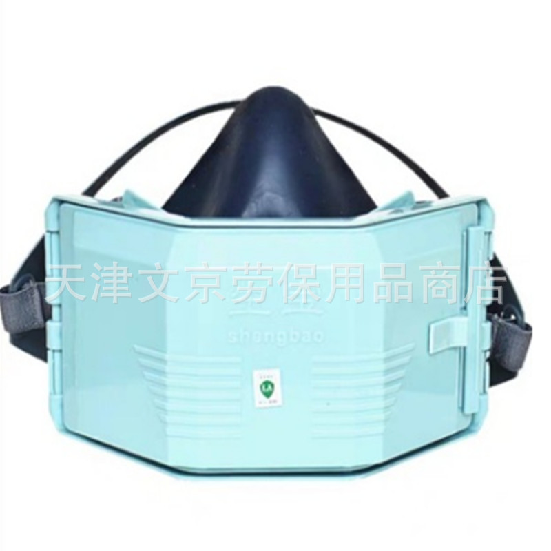 厂家批发生宝防工业粉尘硅橡胶自吸式打磨防尘防毒半面具型口罩