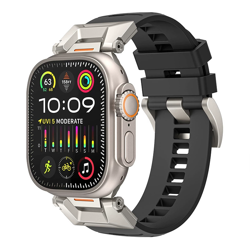 Подходит для Apple Watch премиум ремешок для Applewatch 8, флуороэластичный ремешок, ремешок для iWatch 9